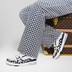 LV Trainer Sneaker Damier Moka Blue