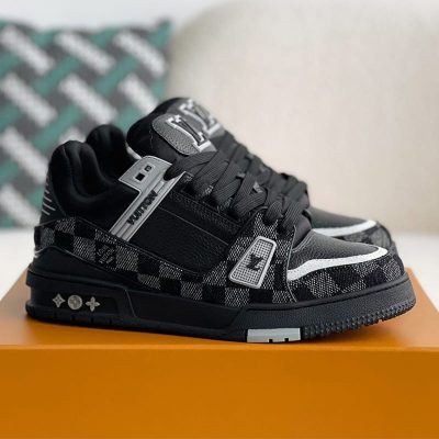 LV Trainer Black Monogram Denim