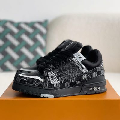 LV Trainer Black Monogram Denim