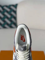 LV x Nike AF1  Low “Grey/White/Orange”