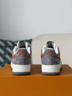 LV x Nike AF1  Low “Grey/White/Orange”