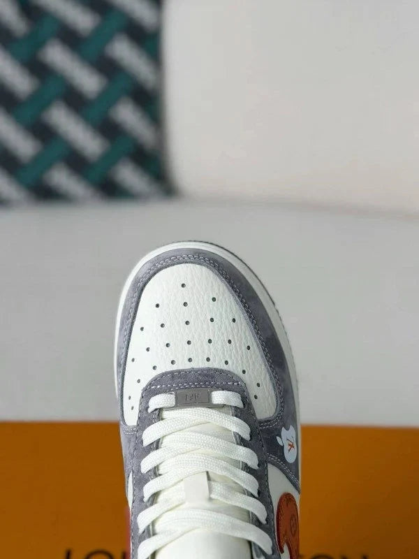 LV x Nike AF1  Low “Grey/White/Orange”