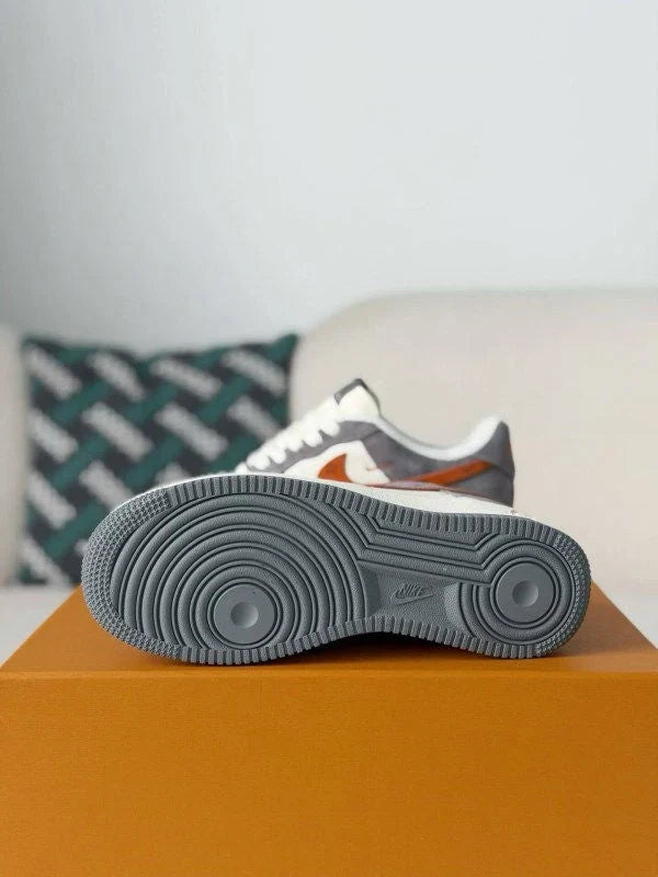 LV x Nike AF1  Low “Grey/White/Orange”