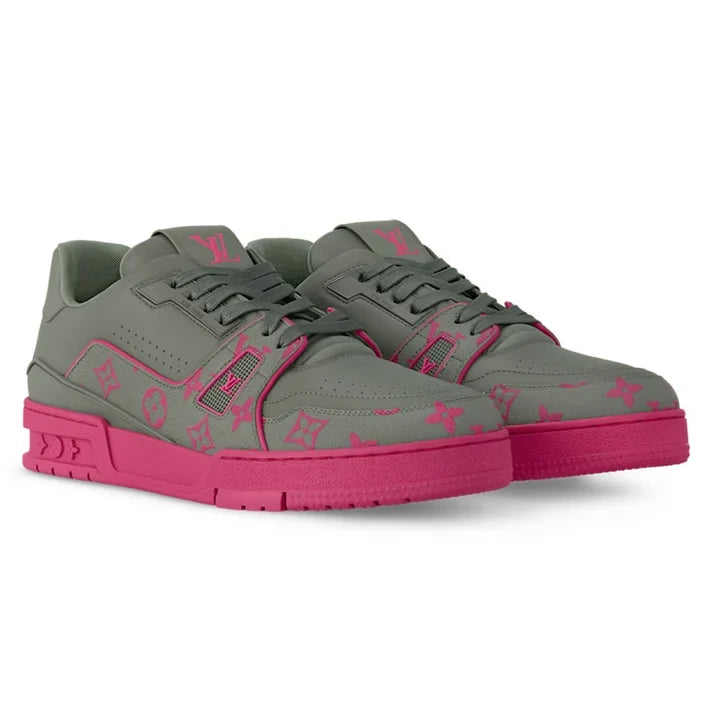 LV Trainer Sneaker – Grey/Pink