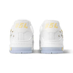 LV Trainer Sneaker – White Floral Embroidery