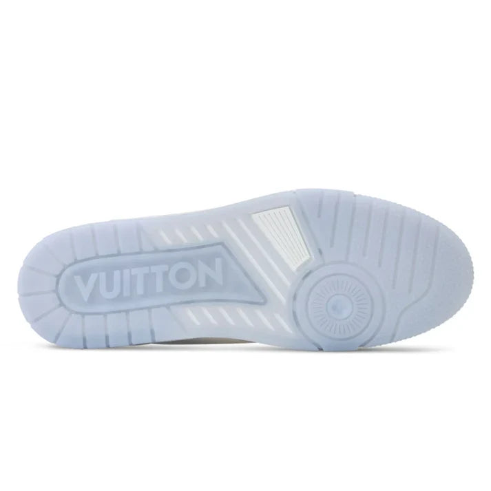 LV Trainer Sneaker – White Floral Embroidery