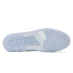 LV Trainer Sneaker – White Floral Embroidery