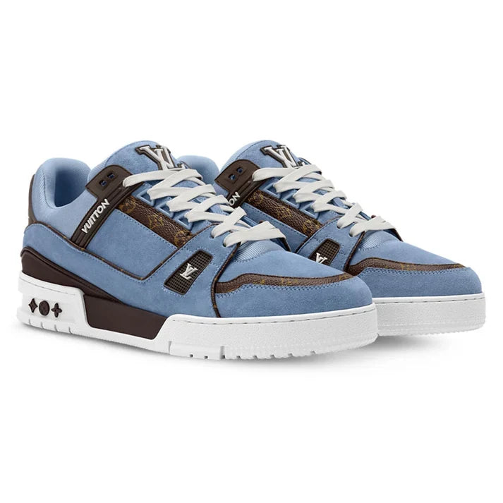 LV Trainer Sneaker – Blue Suede