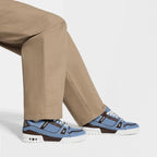 LV Trainer Sneaker – Blue Suede