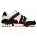 LV Trainer Sneaker – White/Black/Red