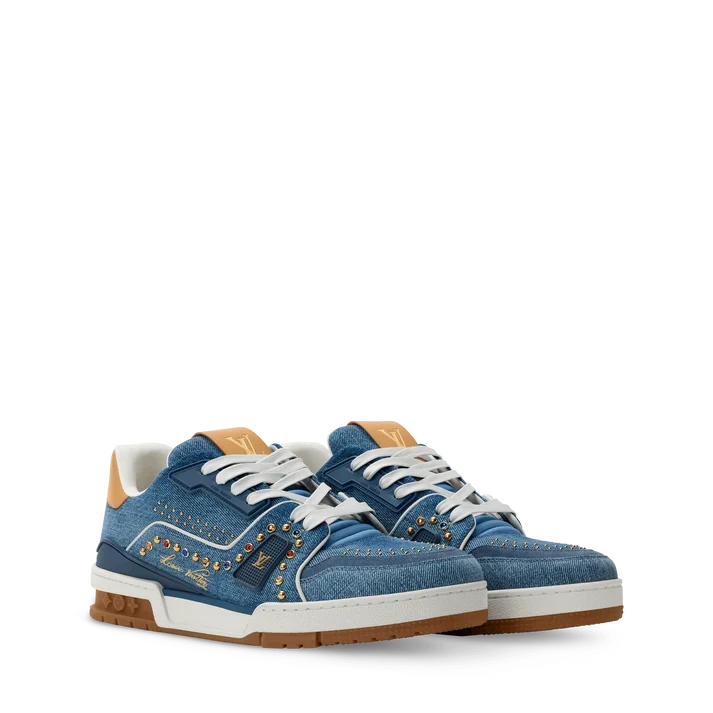 LV Trainer Sneaker – Patchwork Denim