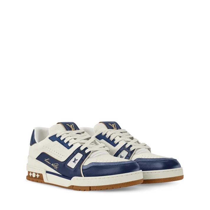 LV Trainer Sneaker – Blue/White
