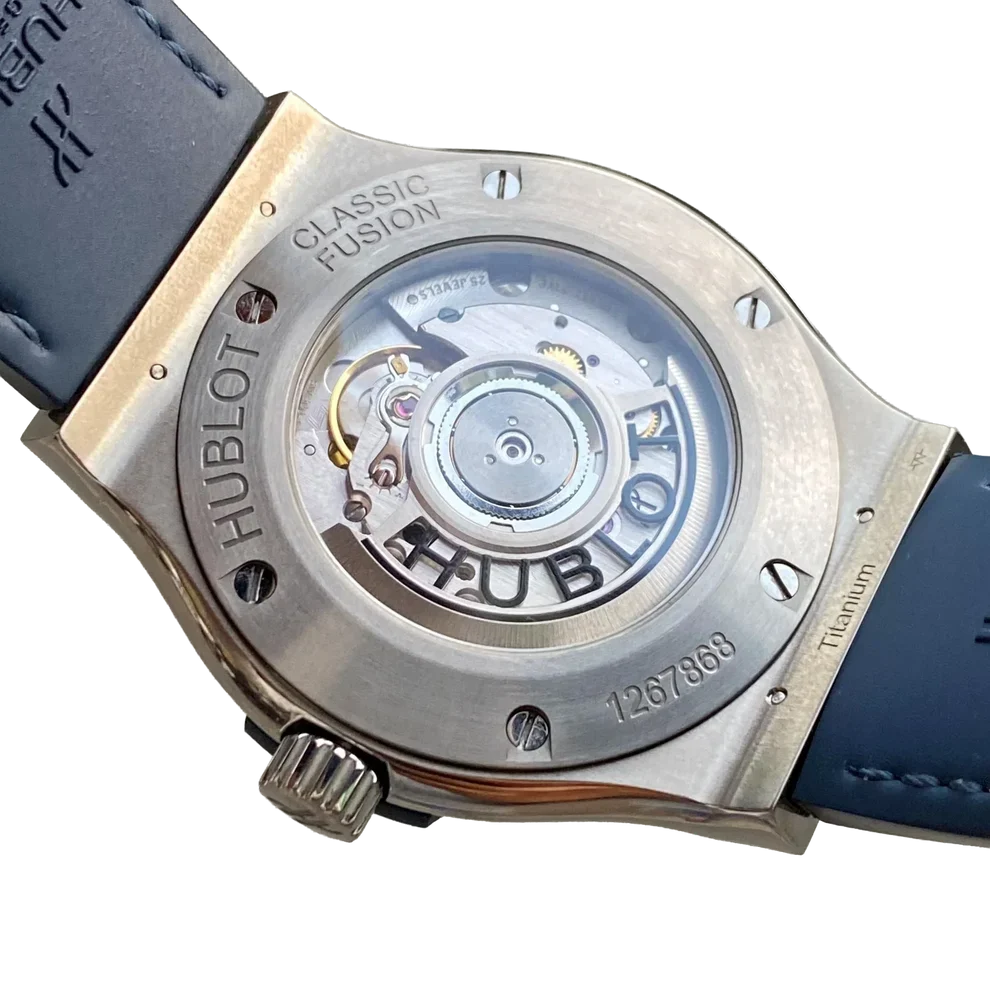 Classic Fusion Blue Titanium 42mm Diamond Benzel 542.NX.7170.LR.1104