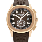 Aquanaut 42mm 5968R-001 Chronograph Rose Gold Brown Dial
