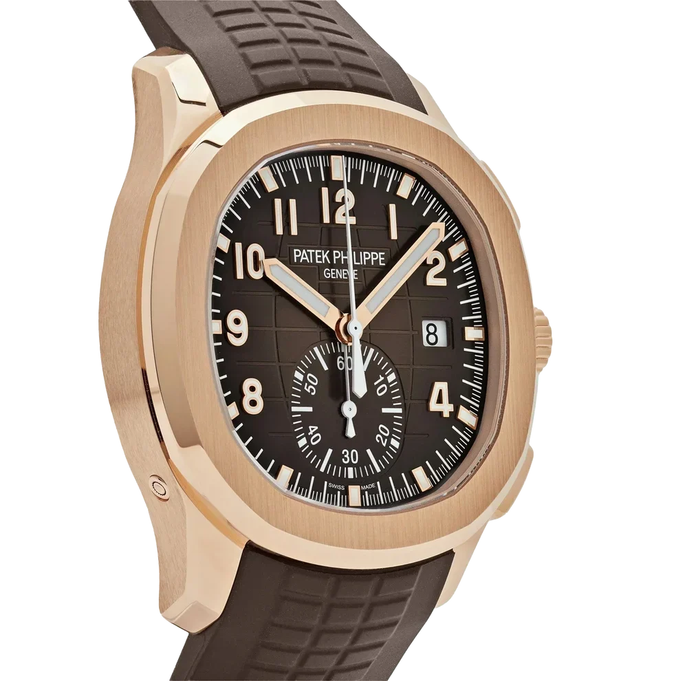 Aquanaut 42mm 5968R-001 Chronograph Rose Gold Brown Dial