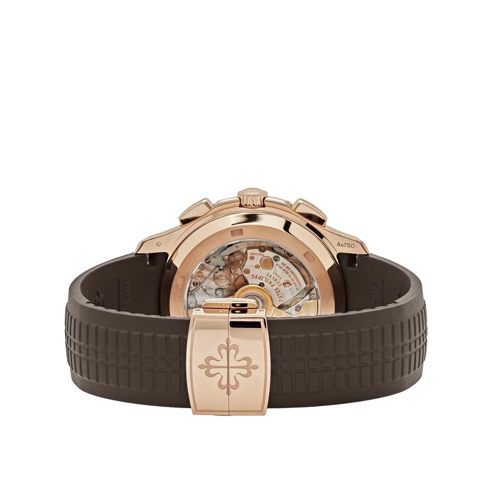 Aquanaut 42mm 5968R-001 Chronograph Rose Gold Brown Dial