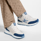 LV Classic Sneaker White/Blue Monogram