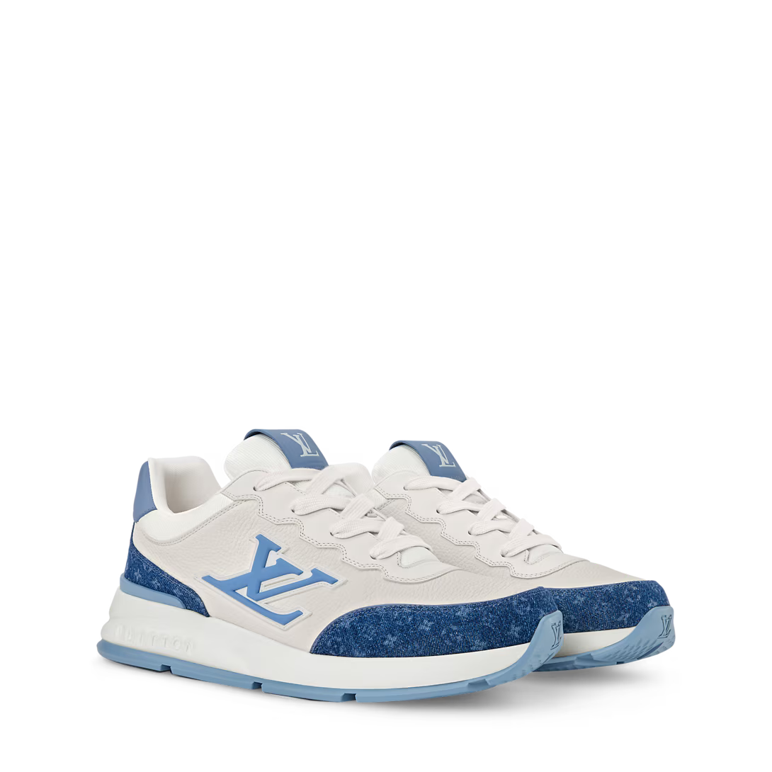 LV Classic Sneaker White/Blue Monogram