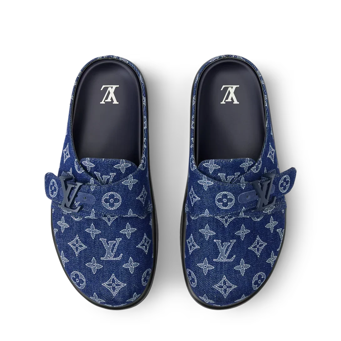 LV Sandals Easy Mule Blue