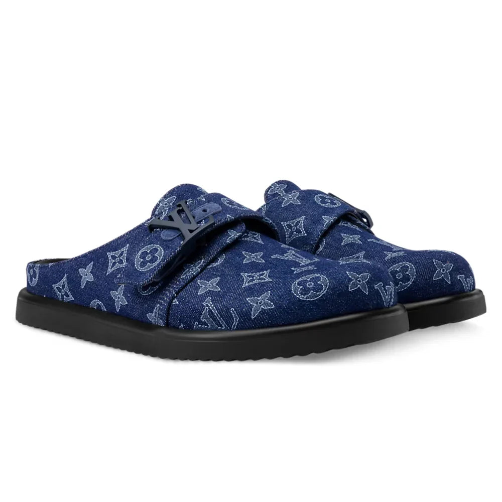 LV Sandals Easy Mule Blue