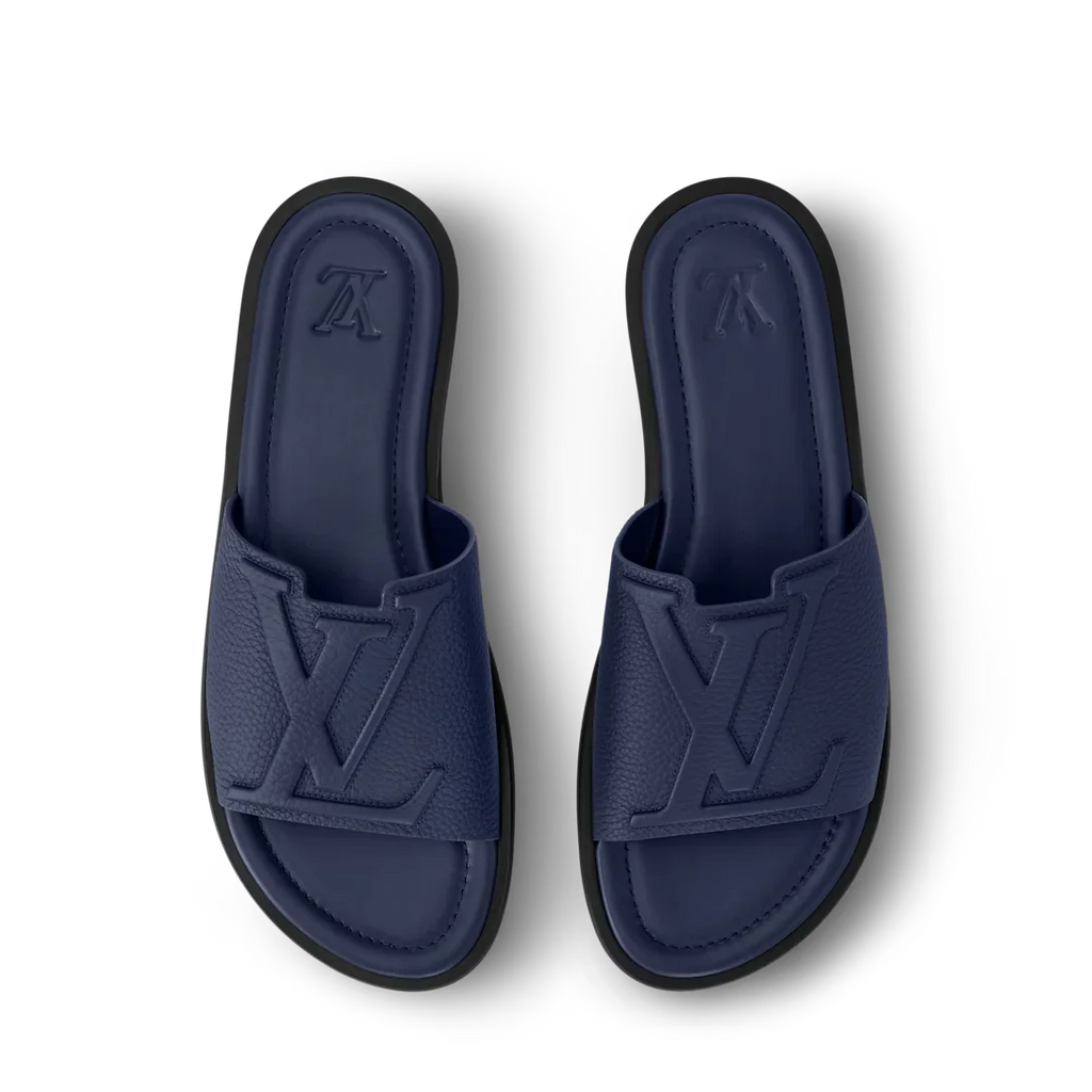 LV Sandals Portofino Mule Navy Blue