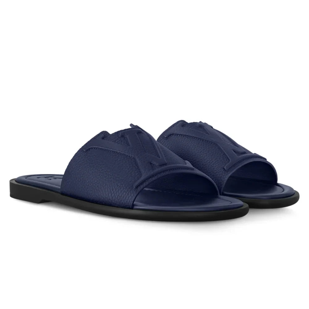 LV Sandals Portofino Mule Navy Blue