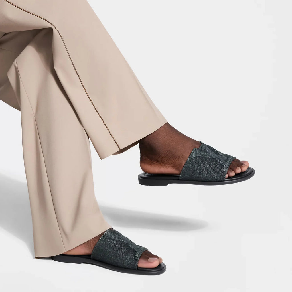 LV Sandals Portofino Mule Black