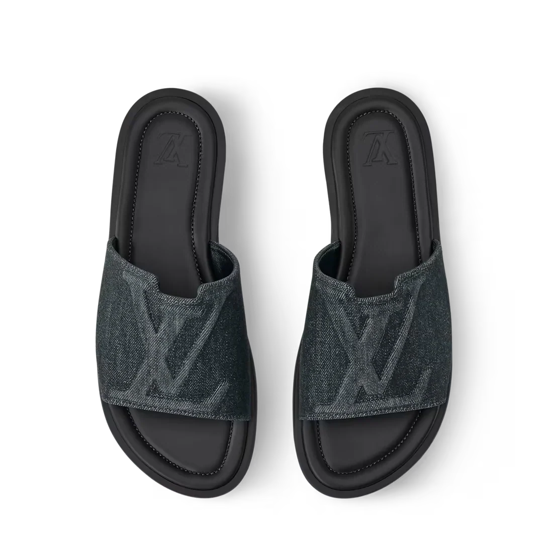 LV Sandals Portofino Mule Black