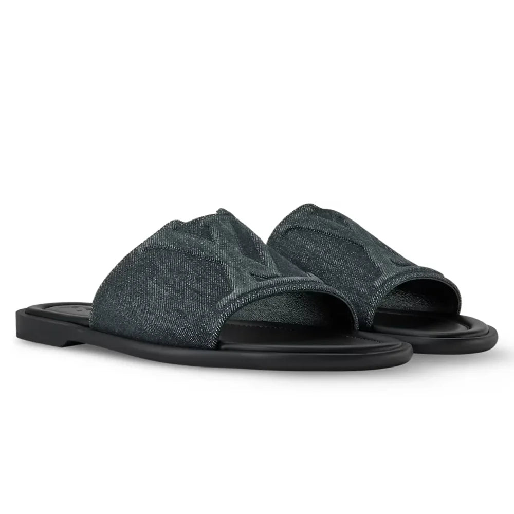 LV Sandals Portofino Mule Black