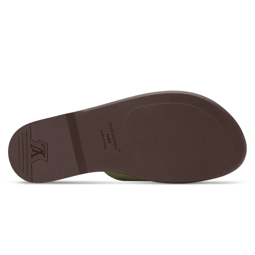 LV Sandals Portofino Mule Khaki Green
