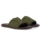 LV Sandals Portofino Mule Khaki Green
