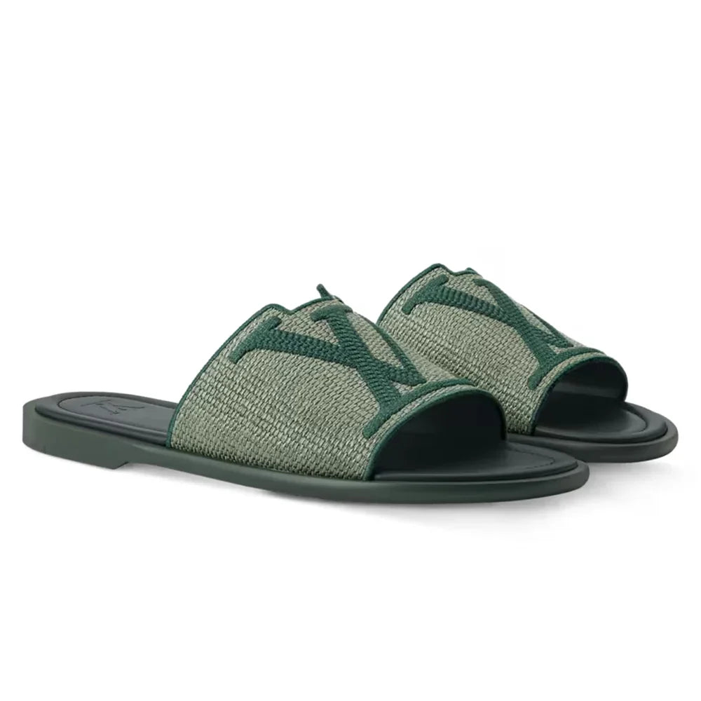 LV Sandals Portofino Mule Green