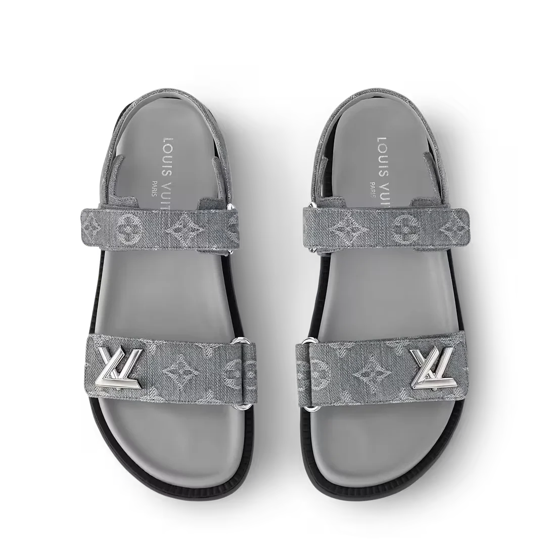 LV Sunset Flat Comfort Sandals ‘Gray’