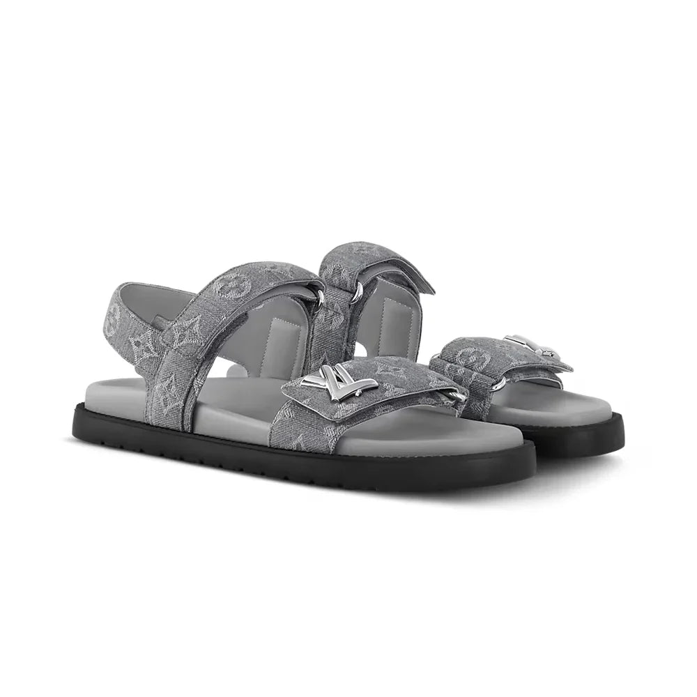 LV Sunset Flat Comfort Sandals ‘Gray’