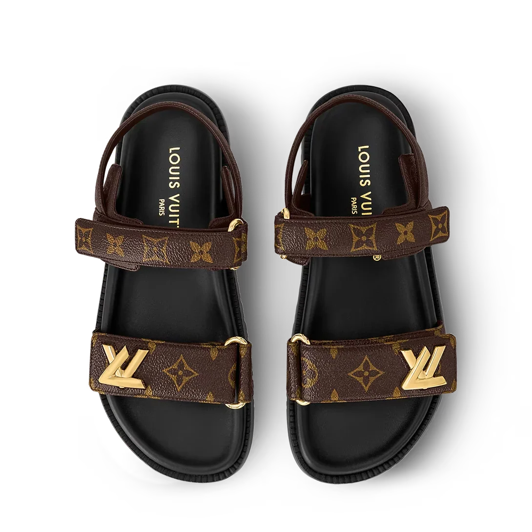 LV Sunset Flat Comfort Sandals ‘Cocoa Brown’