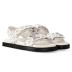 LV Sunset Flat Comfort Sandal White