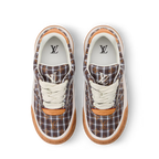 LV Tilted Sneaker Brown Checkered