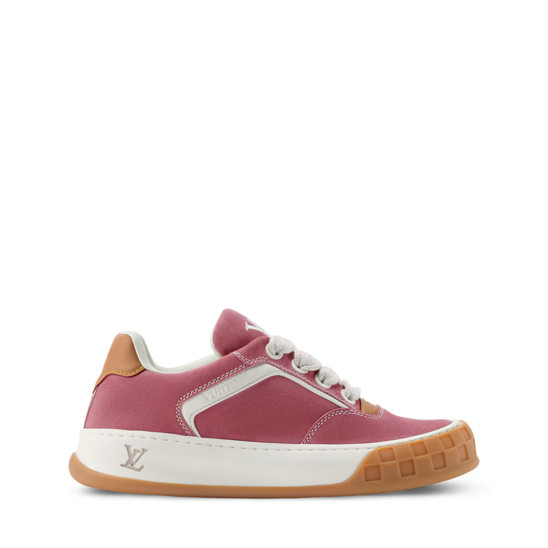 LV Tilted Sneaker Pink Suede