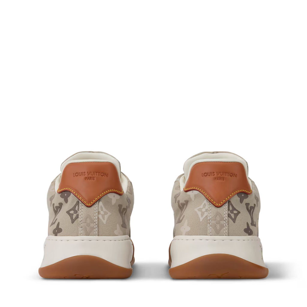 LV Tilted Sneaker Beige Monogram Jacquard