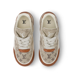 LV Tilted Sneaker Beige Monogram Jacquard