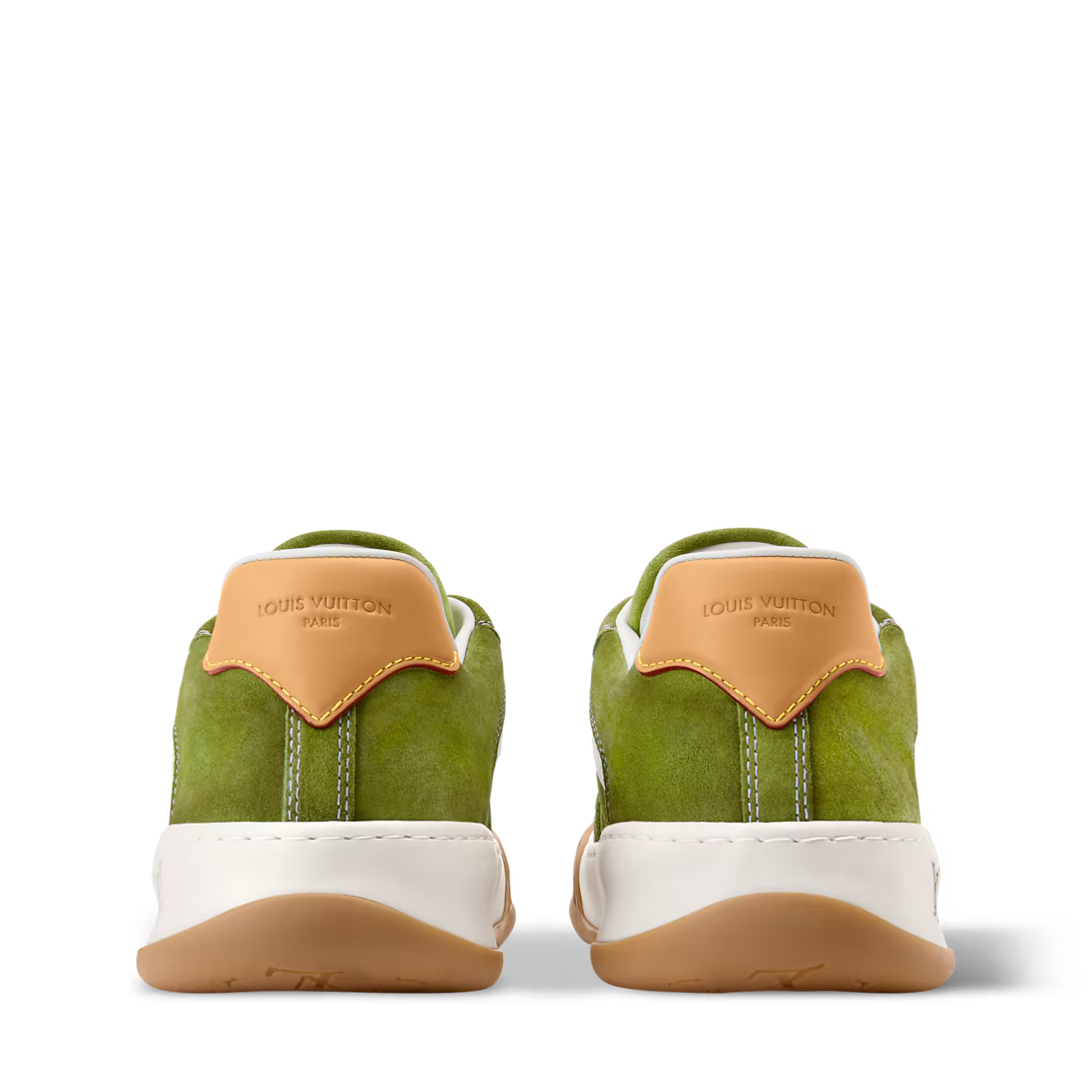LV Tilted Sneaker Green Suede