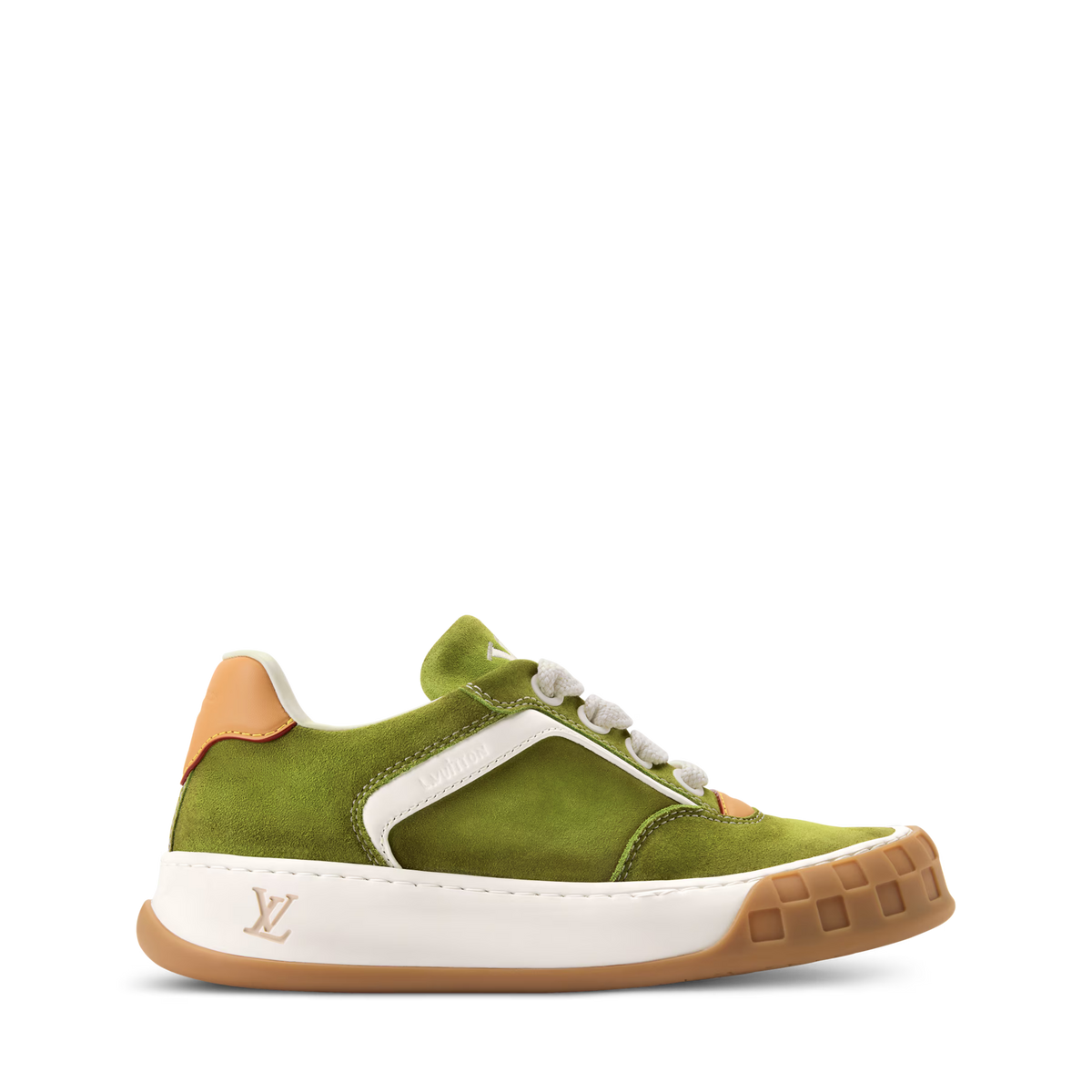 LV Tilted Sneaker Green Suede