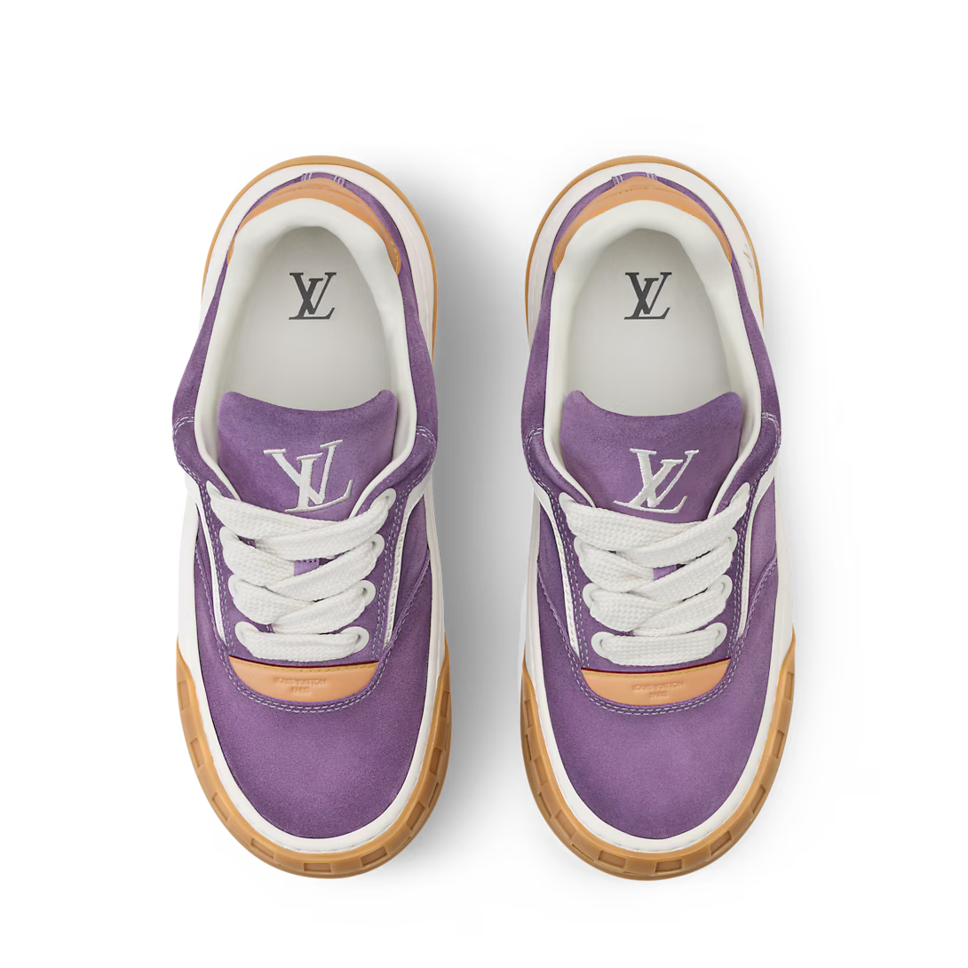 LV Tilted Sneaker Lilac Suede