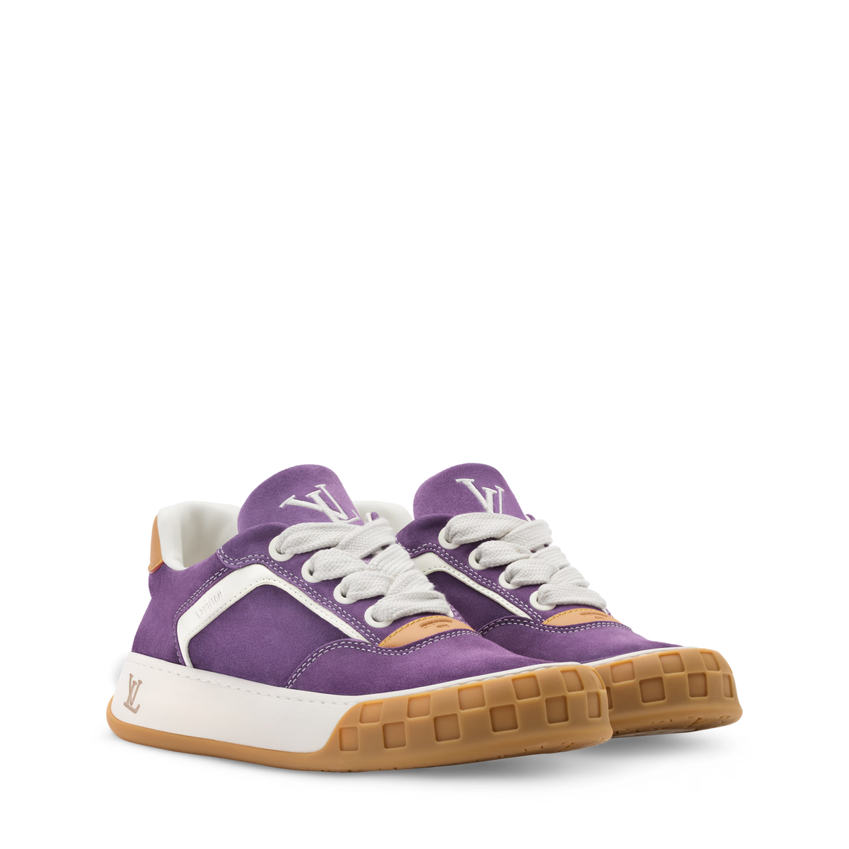 LV Tilted Sneaker Lilac Suede