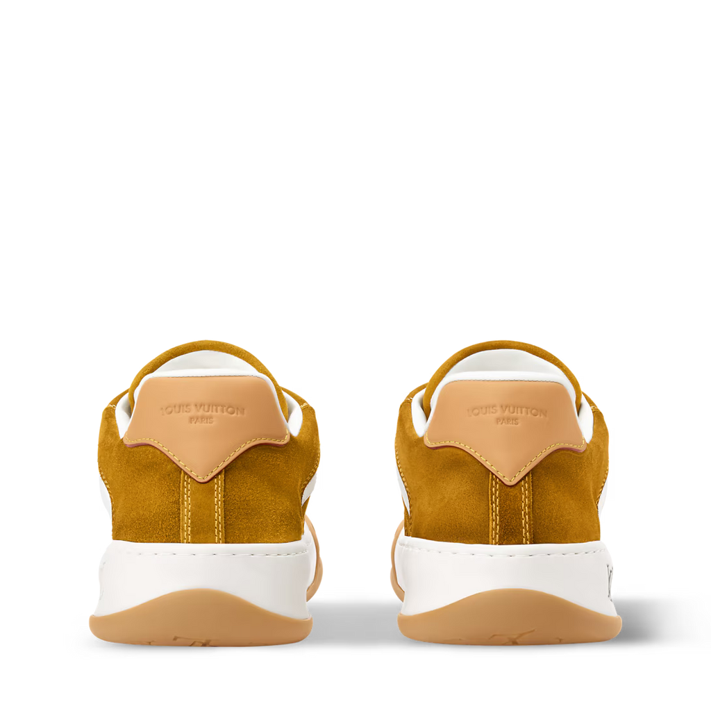 LV Tilted Sneaker Mustard Yellow Suede