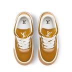 LV Tilted Sneaker Mustard Yellow Suede