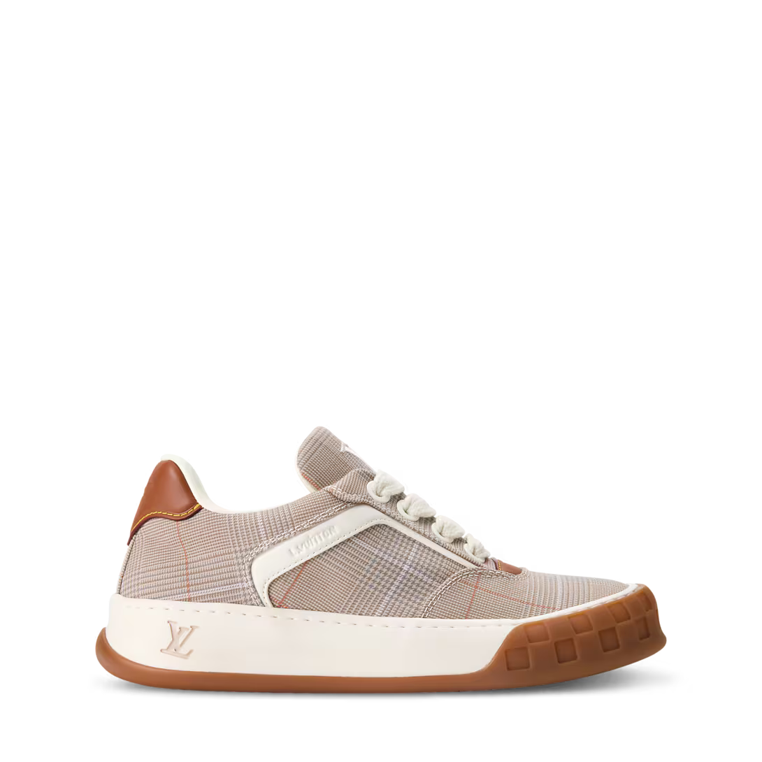 LV Tilted Sneaker Beige Tartan