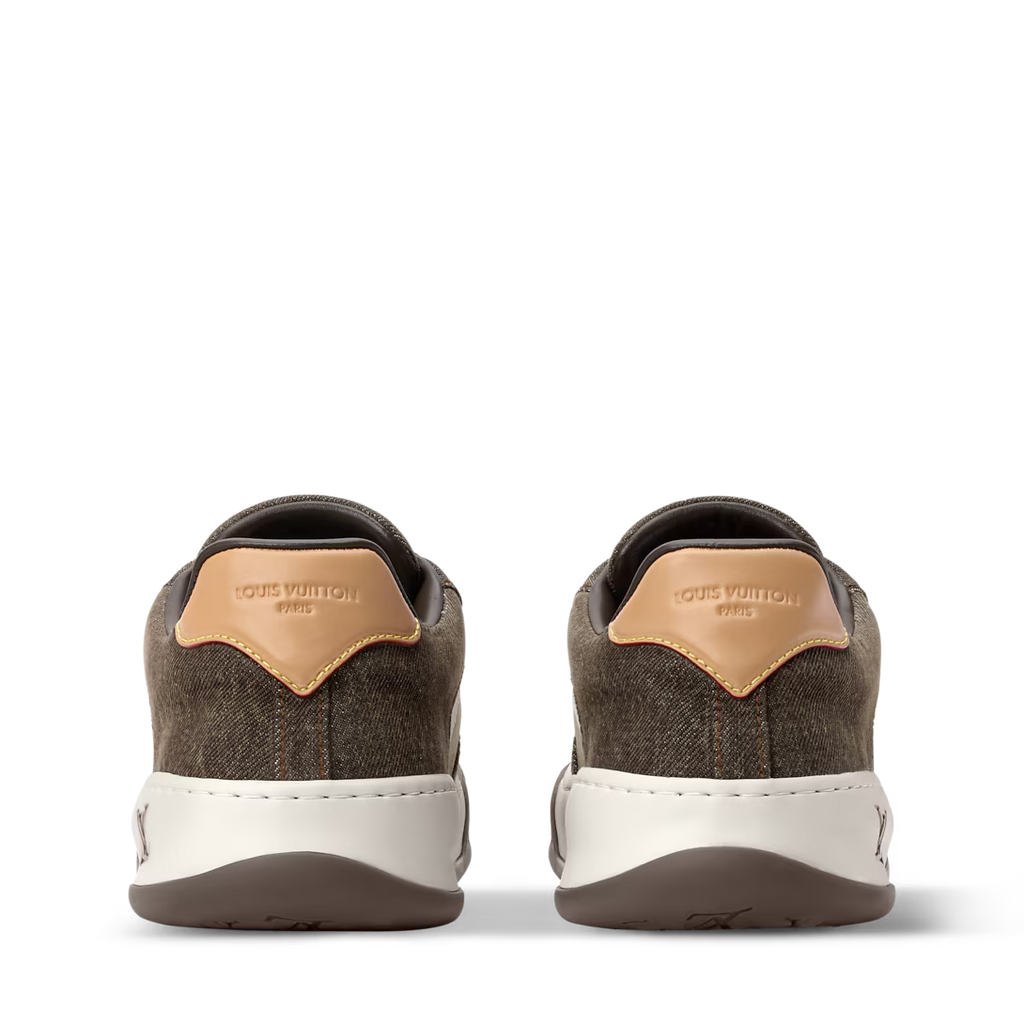 LV Tilted Sneaker Dark Brown Suede