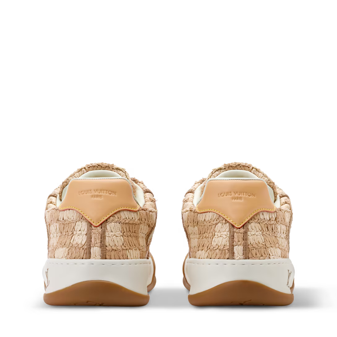 LV Tilted Sneaker Beige Raffia