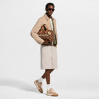 LV Tilted Sneaker Beige Raffia